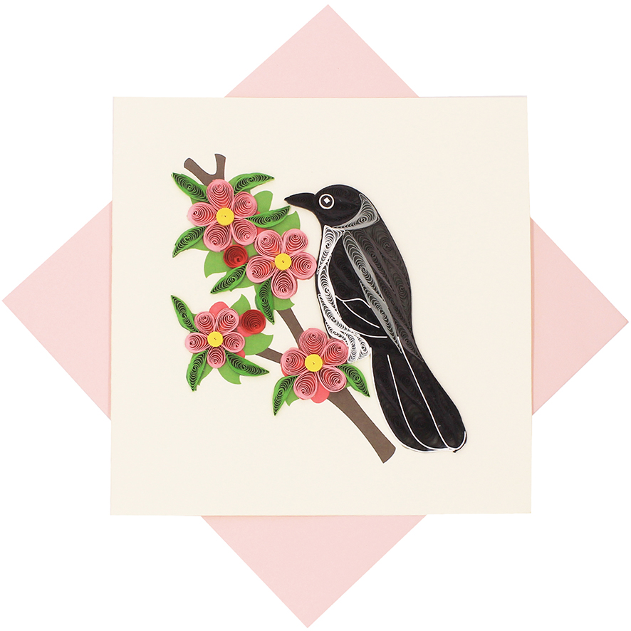 Quilled Mockingbird Card